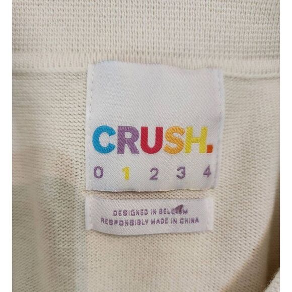 CRUSH Silk Cashmere Button Front Short Seeve Sweater Size Small - Picture 5 of 6